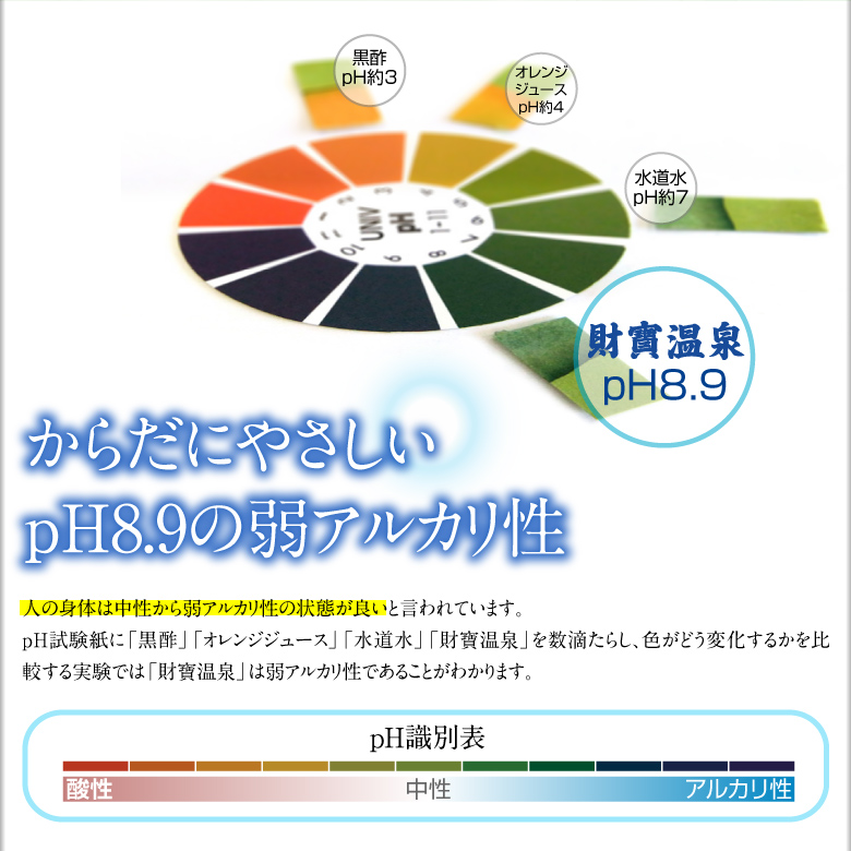 C3-22128／【3回定期】天然アルカリ温泉水 財寶温泉 500ml×50本