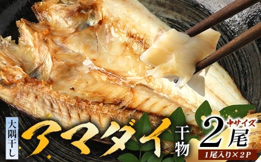 鹿児島県産 アマダイ 干物 (中サイズ1枚入り)×2パック ≪合計2枚≫［25センチ前後］PT-7 | 開き 大隅干し 冷凍 国産 鯛 甘鯛 ひもの  魚 さかな 海鮮 新鮮 瞬間冷凍 産地直送 加工品 朝ご飯 おかず グルメ 鹿児島県 南大隅町 ピットスリー