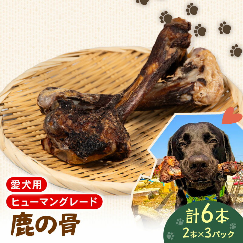 【ふるさと納税】 ペットフード シカ の 骨 2本 ×3 個 セット ドックフード ペット 犬 いぬ イヌ わんちゃん ワンちゃん用 愛犬 小型犬 中型犬 大型犬 高タンパク 高たんぱく 低脂肪 低カロリー 鹿肉 動物 餌 エサ おやつ 乾物 ごはん ご褒美 滋賀県 日野町
