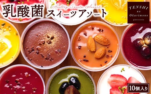 
            乳酸菌スイーツアソート10個入 　パティスリー天使のおくりもの　※離島への配送不可
          