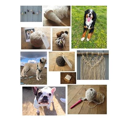 ふるさと納税 久万高原町 犬毛糸　オーダーメイド!あなたの大切なペットの毛が世界で1つの毛糸になります(約25〜45g作成)