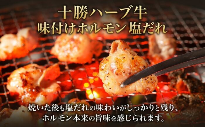 北海道 十勝ハーブ牛 味付けホルモン2種×各200g（塩だれ・和風コチュジャン）北海道産 焼き肉 やきにく ミックスホルモン 味付き 塩ホルモン コチュジャン 肉 焼肉用 《足寄町》 【日本ふるさと創