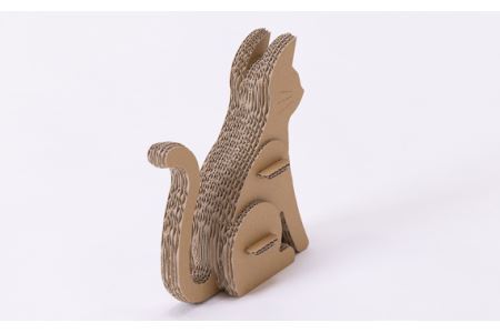 No.225 段ボール製工作キット　動物シリーズ　ネコ