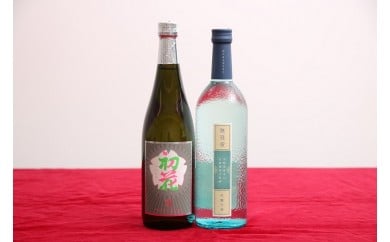 純米酒・吟醸酒セット(菊水×金升)　【 新潟県 新発田市 日本酒 地酒 純米酒 吟醸酒 菊水酒造 無冠帝 金升酒造 初花 720ml 2本 セット E53-02 】
