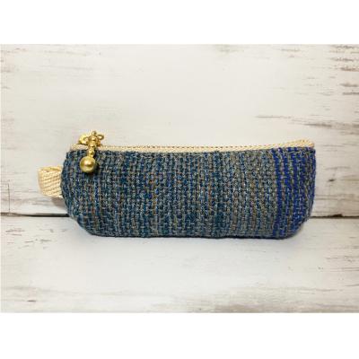 ふるさと納税 八尾市 さをり織り柿バッグ・印鑑ケースセット【柿バッグ・印鑑ケースセット(青系)】(B209) |  | 03