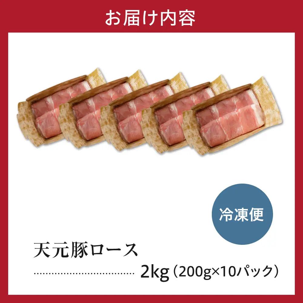 豚肉 ロース 生姜焼き用 2kg 天元豚