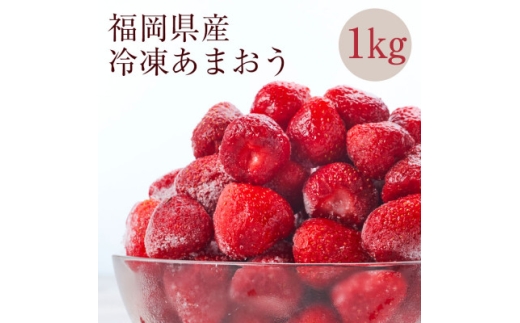 ＜濃厚な味わい!＞冷凍いちご「博多あまおう」1kg (水巻町)【1753507】
