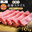 【ふるさと納税】【全12回定期便】佐賀牛 赤身スライス 500g【田中畜産牛肉店】 [HBH061]