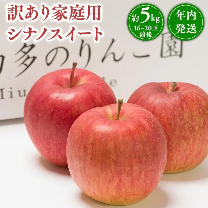 りんご 家庭用 シナノスイート 約5kg 青森県平川市産 りんご