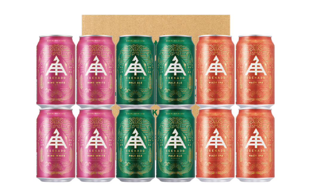 884 伊勢角屋麦酒　ISEKADO缶ビール　3種12缶セット 伊勢角屋麦酒 伊勢角 セット 缶 ビール お酒 クラフトビール 三重県 伊勢 世界大会金賞 ペールエール IPA お歳暮 ギフト 贈り物