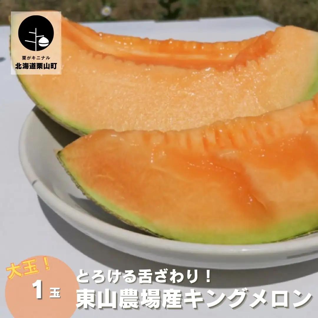 【先行予約】【大玉】とろける舌触り！東山農場産キングメロン 1玉