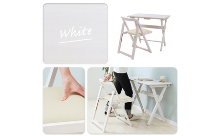 折り畳みデスク・イスセット pliant(プリエント)　家具インテリア ダークブラウン