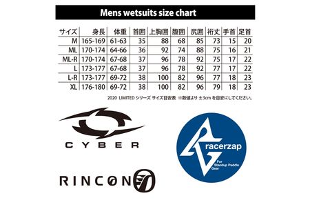 ウェットスーツ CYBER 3/2mm ZEST-LIMITED フルスーツ FALL/WINTER仕様  MLサイズ
