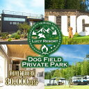 【ふるさと納税】LUCY RESORT(ルーシーリゾート)利用補助券　30,000円分 | 茨城県 つくば市 体験 チケット ドッグラン BBQ バーベキュー グランピング ペット 宿泊