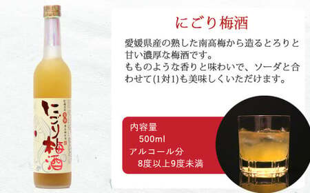 「愛あるリキュール」梅酒500ml×2種セット ひめさくらの梅酒・にごり梅酒 愛媛県産梅使用 【愛媛 近藤酒造】
