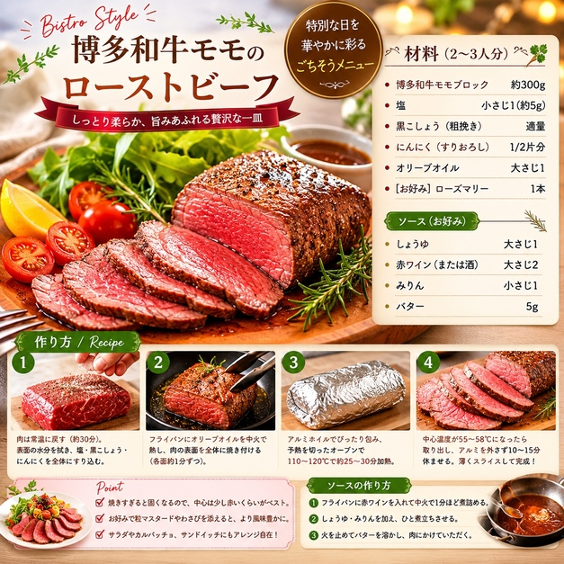 この味プレミアム！訳あり！【A4～A5】博多和牛モモブロック（ローストビーフ用等）約900g(300g×3p）| 牛肉 ブランド牛 国産 和牛 福岡 博多  BBQ CP072c 約900g(300g