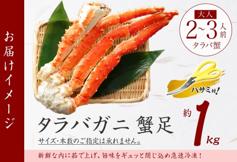 1704. ボイルタラバガニ足 1kg 4L 食べ方ガイド・専用ハサミ付 カニ かに 蟹 海鮮 送料無料 北海道 弟子屈町