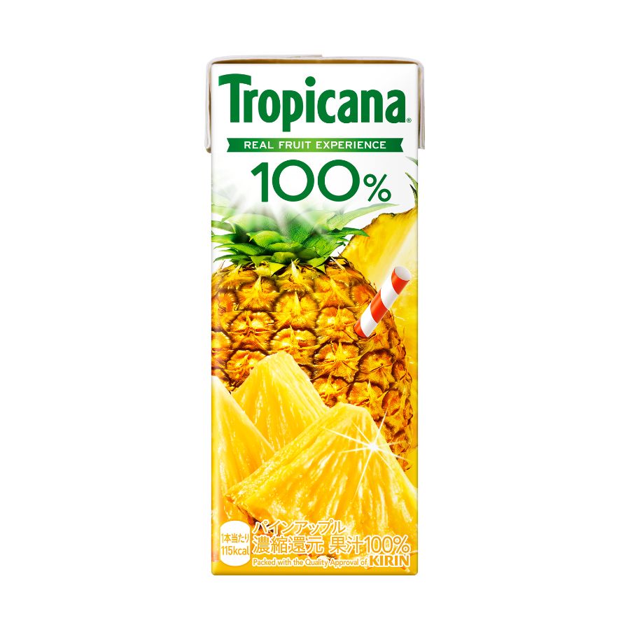 ＜トロピカーナ＞100% パインアップル250ml LLスリム×24本