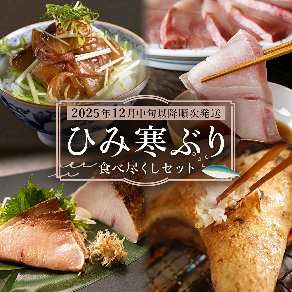 【ふるさと納税】【先行予約】 ひみ寒ぶり食べ尽くしセット【2025年12月中旬以降順次発送】 鰤 ブリ 詰め合わせ 冷凍 魚介 富山県 氷見市