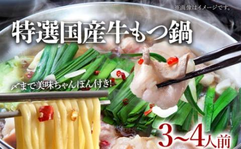 鶏家特選もつ鍋セット（３～４人前）