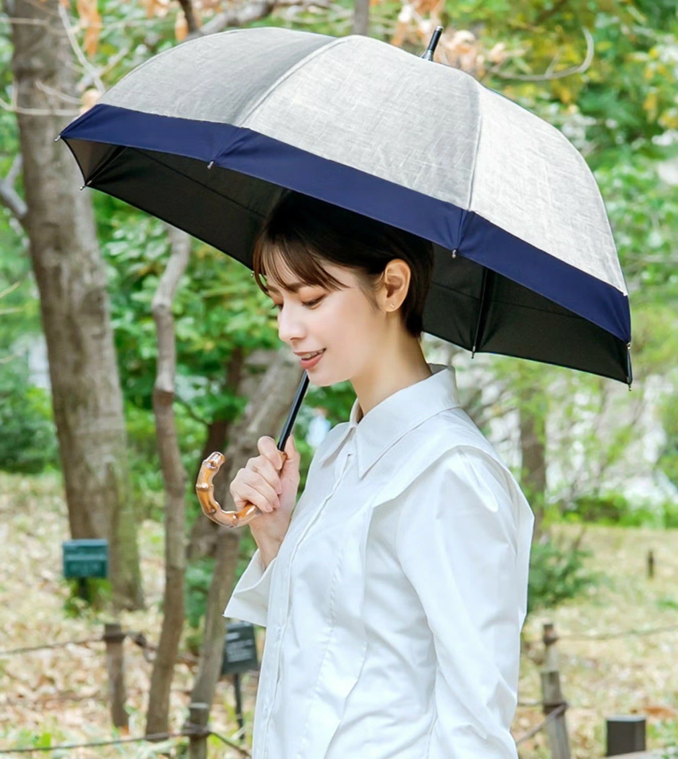 
                  ロサブラン《選べる2色》【日傘】ショート コンビ ダンガリー【50cm】 | 100％ 完全遮光 晴雨兼用 Rose blanc 傘 カサ uvカット 遮光 遮熱 涼感 紫外線対策 1級遮光 ファッション レディース メンズ ファッション おしゃれ 小物 ギフト プレゼント
                