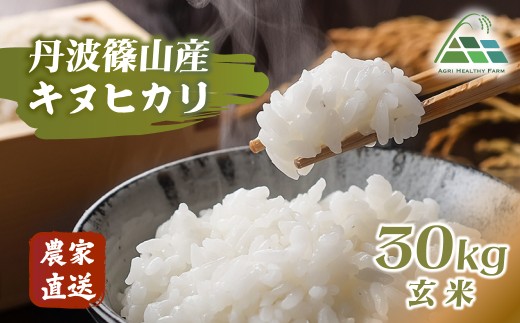【2025年産 2025年9月以降順次発送】丹波篠山産キヌヒカリ 玄米 30kg 兵庫県 丹波篠山市 げんまい 100％単一原料米 産地直送米 贈答 おいしい お米 精米 ブランド おこめ 健康 ギフト 内祝い 贈り物 送料無料 おすすめ 人気 口コミ