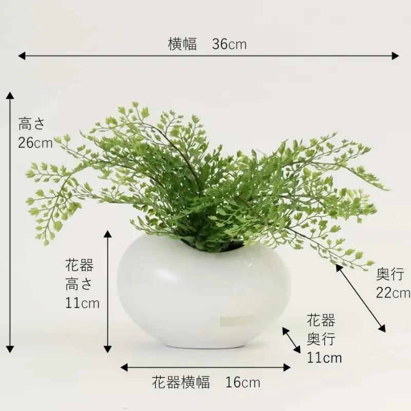 エミリオ・ロバ アジアンタム アーティフィシャルグリーン 造花 観葉植物 水やり不要 インテリア