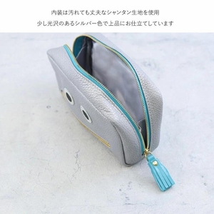 【通しマチ/ニッコリポーチLAERGE/全20色】毎日の相棒♪定番/通しマチ仕様のふっくらモンスターマルチポーチ レディース 化粧ポーチ コスメ メイク 大容量 マルチ 大きめ 機能的 プレゼント ア