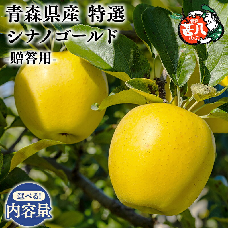 【ふるさと納税】≪内容量が選べる≫青森県産 特選 甚八りんご シナノゴールド 3kg 5kg【青森県 平川市 マルジンサンアップル】6月発送 青森 青森県産 平川 りんご リンゴ 林檎 くだもの 果物 フルーツ レビューキャンペーン