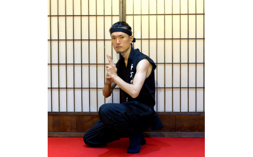 甲賀流忍者衣装 半袖 (176678-40036896-bk)