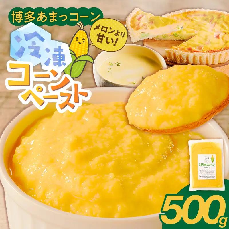 福岡県産 糖度17度以上 博多あまっコーンペースト500g 〔Gv050-01〕