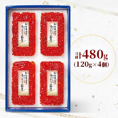 ふるさと納税 石狩市 佐藤水産の手まり筋子 480g(120g×4個) |  | 01