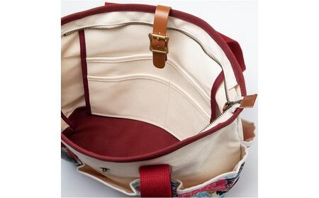 琉球帆布 アートクラフトマンバッグ 【ふくふくシークヮーサー】