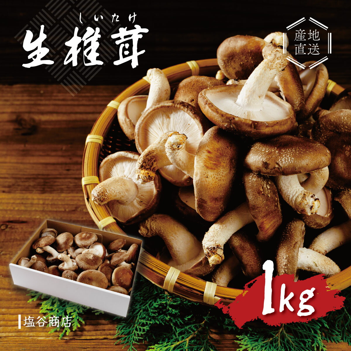 【ふるさと納税】原木栽培の 生しいたけ 1kg / 伊豆産 伊豆 肉厚 1キロ 無農薬 無肥料 生 シイタケ 椎茸 きのこ キノコ 茸 野菜 お取り寄せ 冷蔵 送料無料 国産 国内 中部 静岡 静岡市 伊豆市 010-002