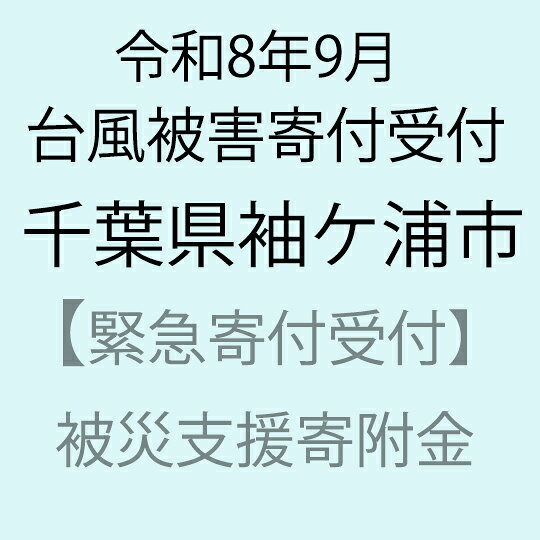 【ふるさと納税】【令和8年9月台風被害支援緊急寄附受付】千葉県袖ケ浦市災害応援寄附金（返礼品はありません）