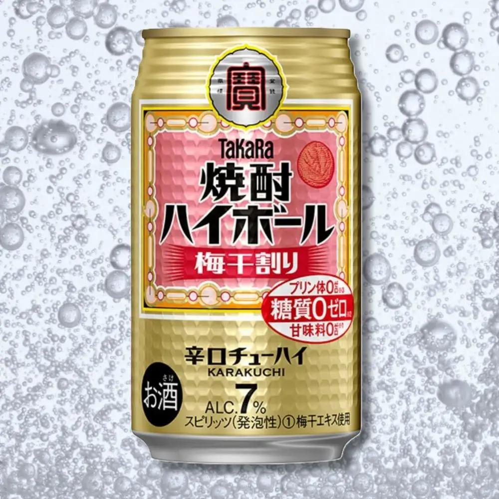 宝焼酎ハイボール　梅干割り　350ml缶　24本【タカラ TaKaRa お酒 酒 ハイボール アルコール チューハイ 缶チューハイ 350ml 梅干割り 梅干 爽快 キレ味 辛口 爽やか 健康志向 美