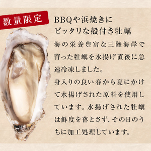 訳あり 冷凍 殻付き牡蠣 10kg 加熱用 三陸産 牡蠣