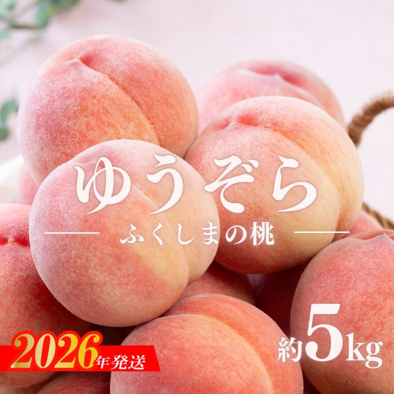 【ふるさと納税】No.2654福島のもも　ゆうぞら　約5kg【2026年発送 先行予約】