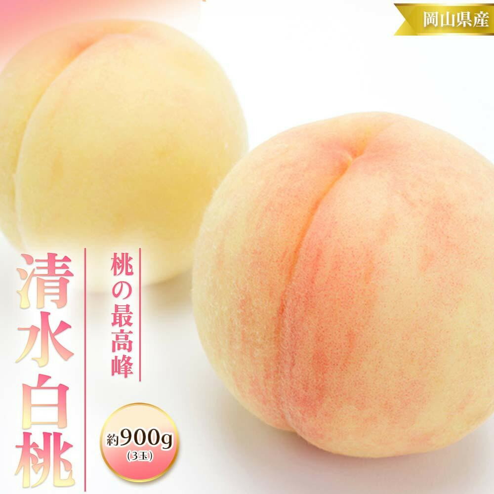 【ふるさと納税】【内容量が選べる】桃 2026年 清水 白桃 3玉 合計約900g(1玉約300g)～9～12玉 合計3kg | もも フルーツ 果物 くだもの 食品 人気 おすすめ 送料無料