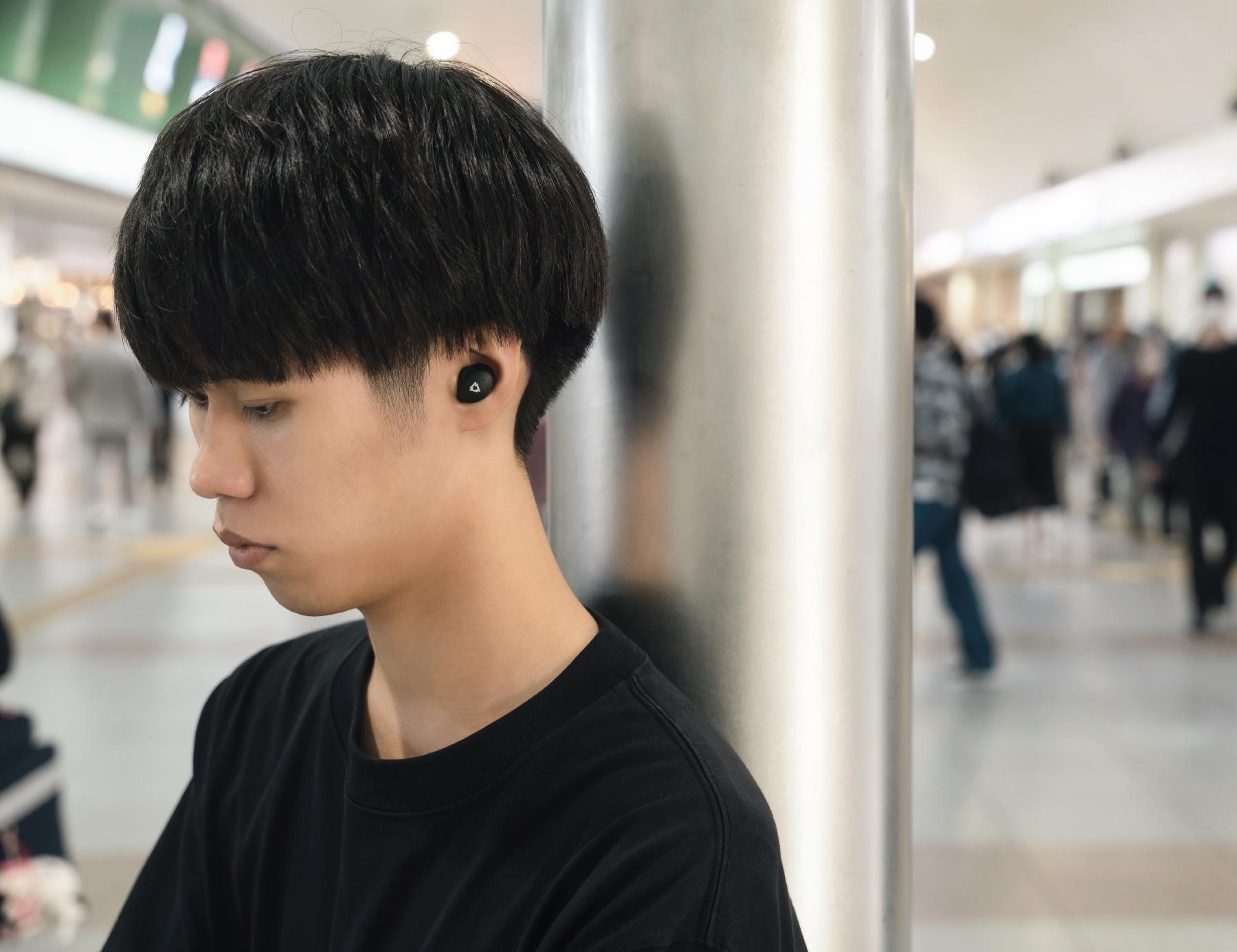 完全ワイヤレスイヤホン REB GEAR01 ノイズキャンセリング/ノイキャン/ANC/マイク付き