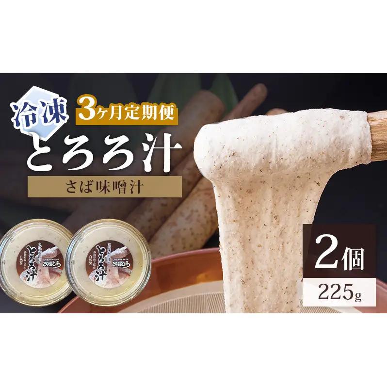 とろろ汁 自然薯 さば味噌汁 とろろ汁【225g×2個】【定期便3ヶ月】