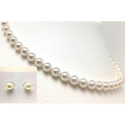 ふるさと納税 志摩市 老舗の真珠専門店・高品質 アコヤ真珠 ネックレスセット 6.5〜7.0ミリ ピアス |  | 01