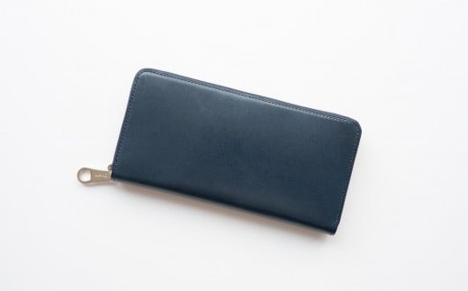 チマブエ　栃木レザー　ラウンドファスナー長財布　【紺】【雑貨 ファッション 人気 おすすめ 】