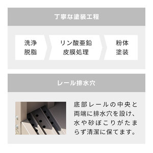 鍵付きスチール収納庫・スタンダードタイプ DEBARA(デバラ) グレージュ/モルタルグレー