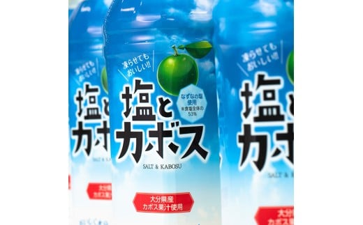 塩とカボス (495ml×24本) かぼす ドリンク ジュース カボス 塩 飲料 ペットボトル 防災 常温 【opbz016】【さいき本舗 城下堂】