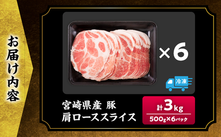小分けで便利!! 数量限定 豚肩ロース スライス 計3kg 豚肉 人気 大判サイズ 国産 食品 おかず おつまみ お弁当 おすすめ 簡単調理 小分け 豚丼 すき焼き 豚しゃぶ 生姜焼き 野菜炒め ギフ