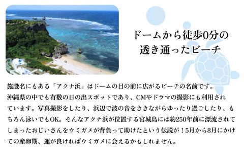 glampark resort アクナ浜 １泊２食付き（１室３名様）　沖縄　リゾート　バケーション　宿泊　ホテル　旅行　ビーチ　海　南国　グランピング