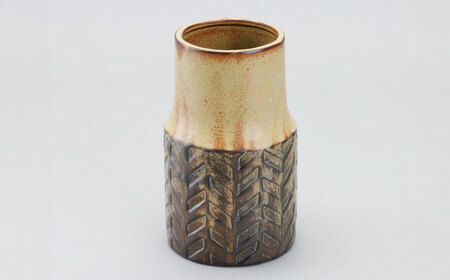 かしわ窯　窯垣の小径シリーズ　ツールスタンド・花器　ヘリンボーン【1541726】