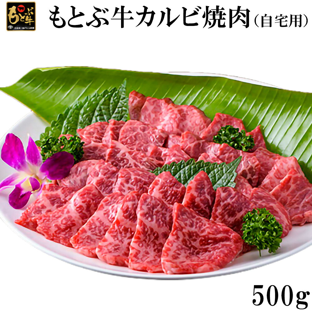 【ふるさと納税】もとぶ牛カルビ焼肉(自宅用)500g