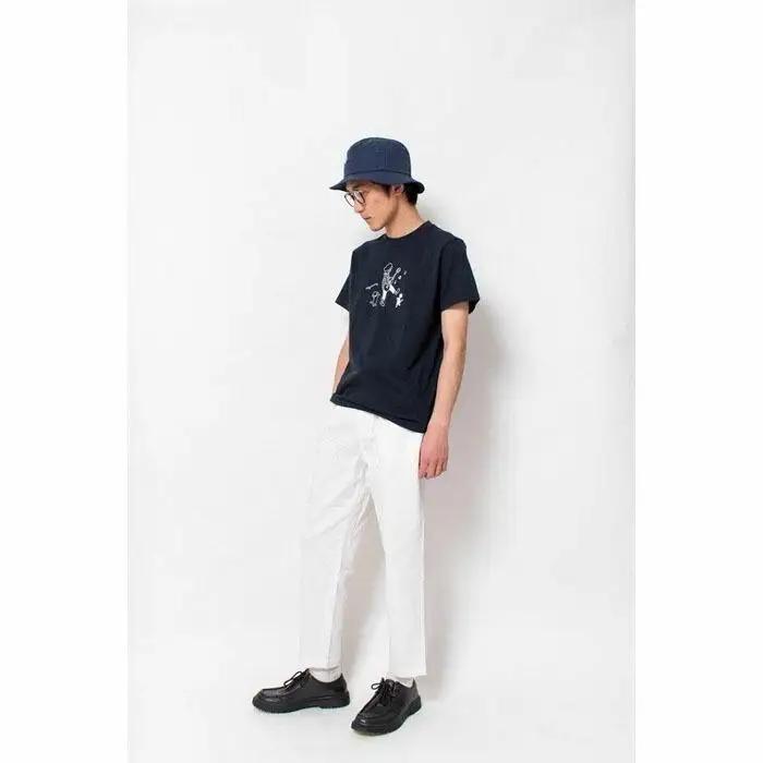 《2》メンズL　ミュージックTシャツ　NAVY